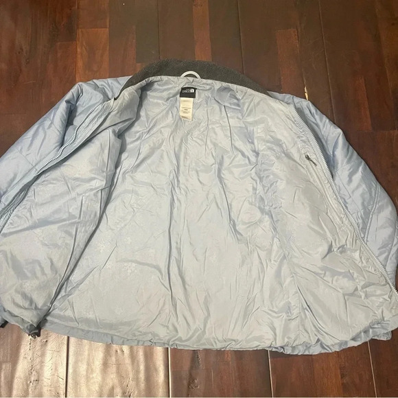 The North Face Women’s Puffer Jacket Light Blue Size Medium - Picture 3 of 4